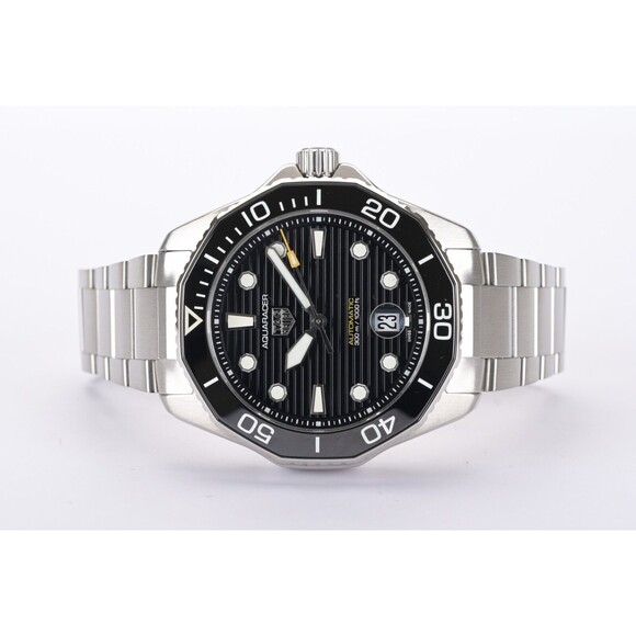 TAG Heuer Aquaracer WBP201A Black Ceramic 43mm Men's Auto Watch Box & Papers - Picture 12 of 15